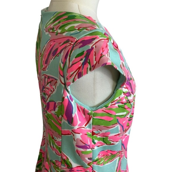 LILLY PULITZER Briella Multi In The‎ Vias Posh Ponte Fit & Flare Dress size M - Picture 8 of 14